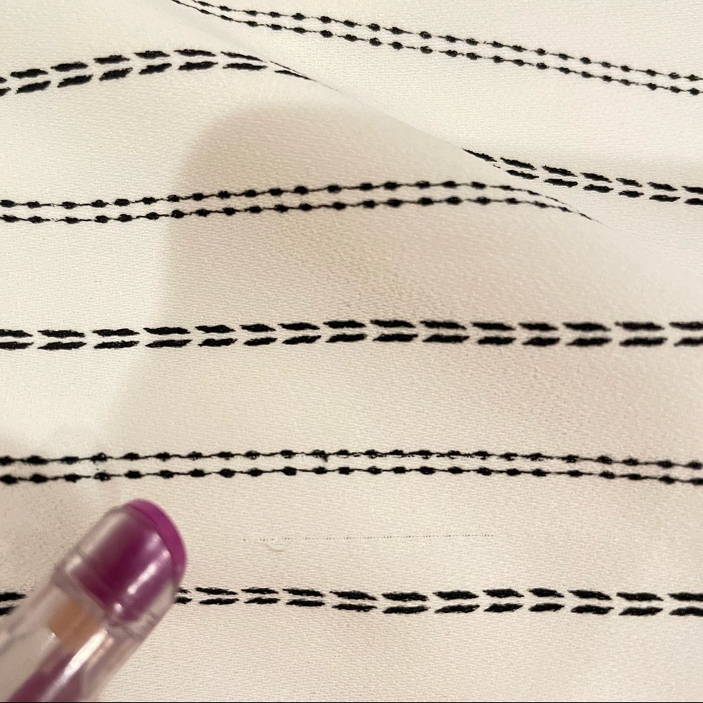 Chico's Cream and Black Striped Blazer - Picture 10 of 10